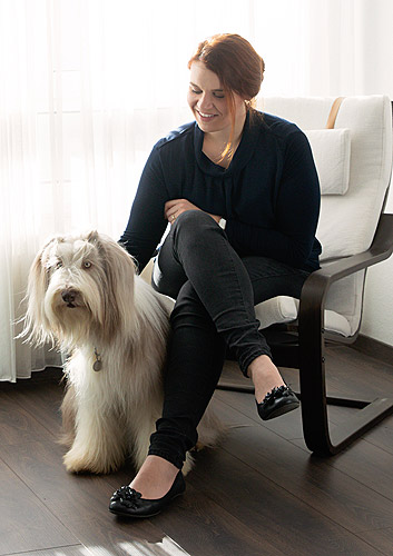 Therapist with Therapy dog